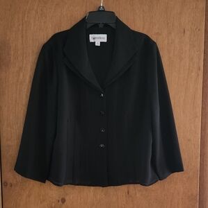 Danny & Nicole Black Blazer Relaxed Fit Medium Weight
